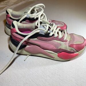 Puma Pink and White Athletic Shoes